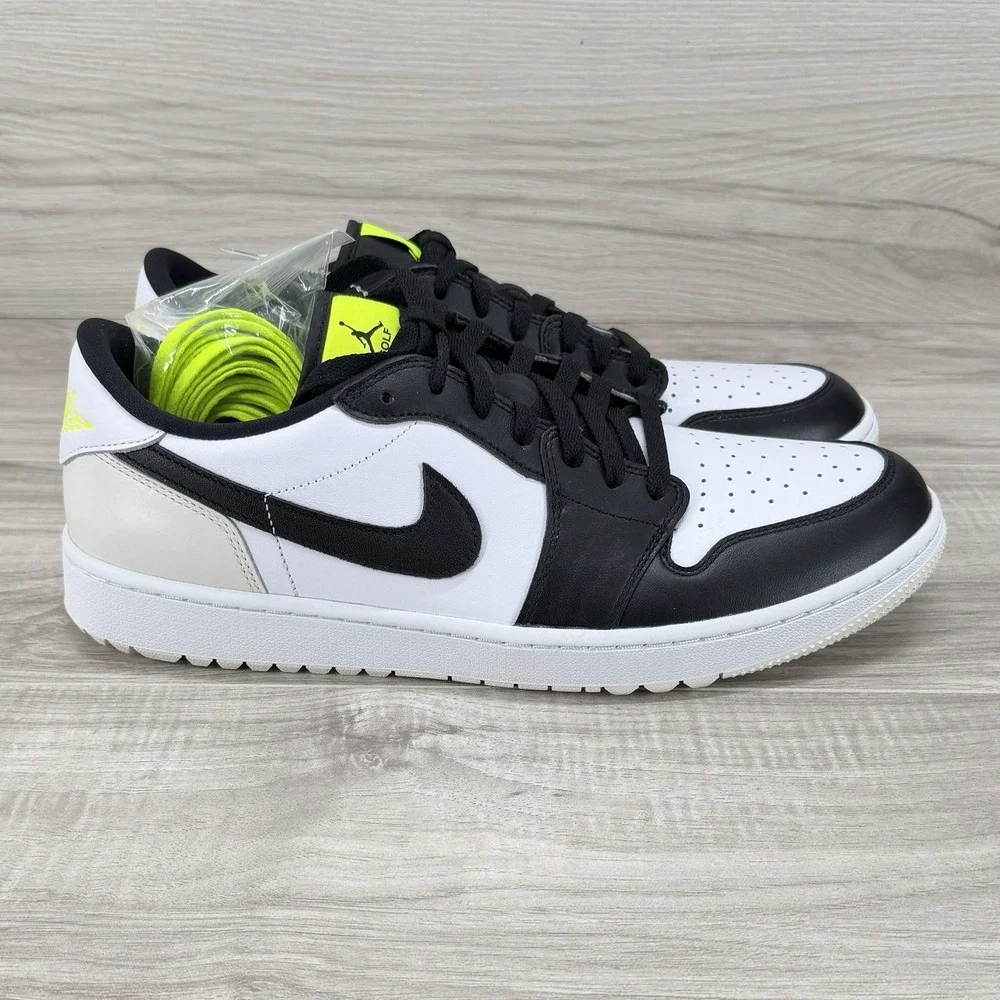 Nike Air Jordan 1 Low Golf Shoes White Phantom Volt Men's Size 13 DD9315-108
